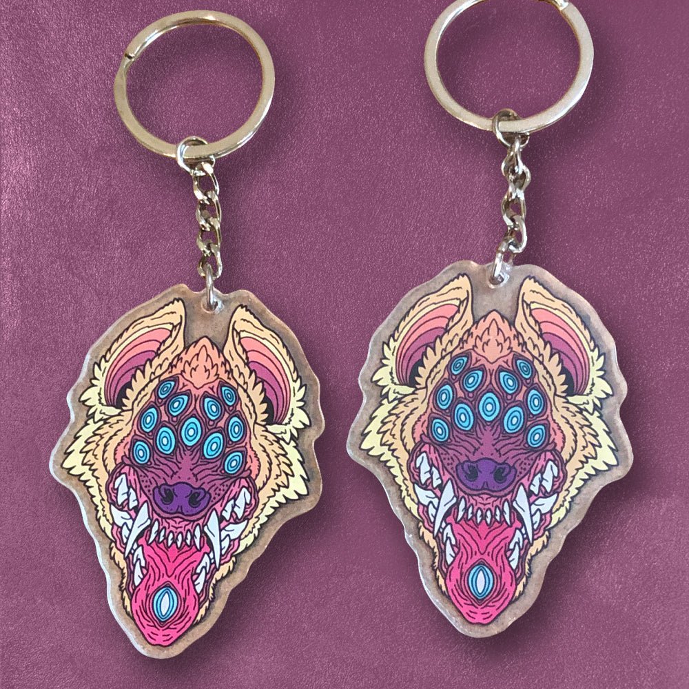 Custom Acrylic Charms, Two-Sided Print — finish and texture detail