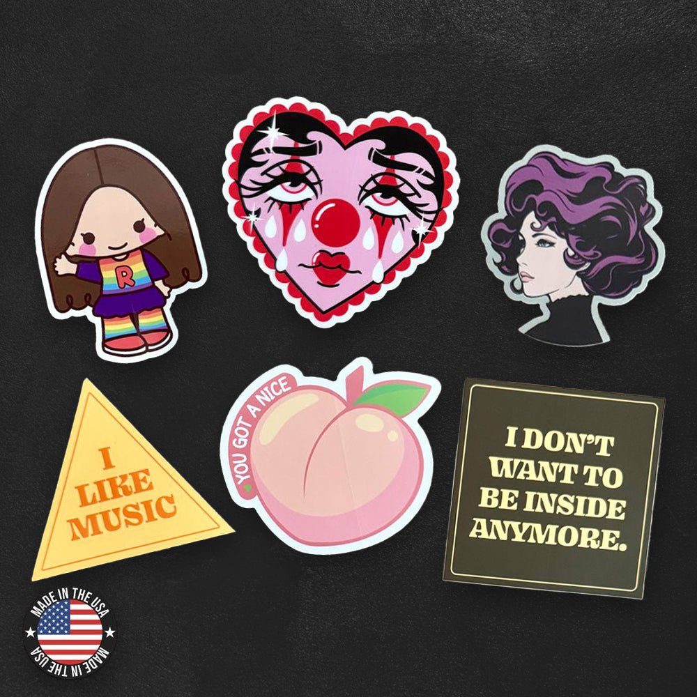 Custom Die-Cut Vinyl Stickers, Made in USA - Alchemy Merch