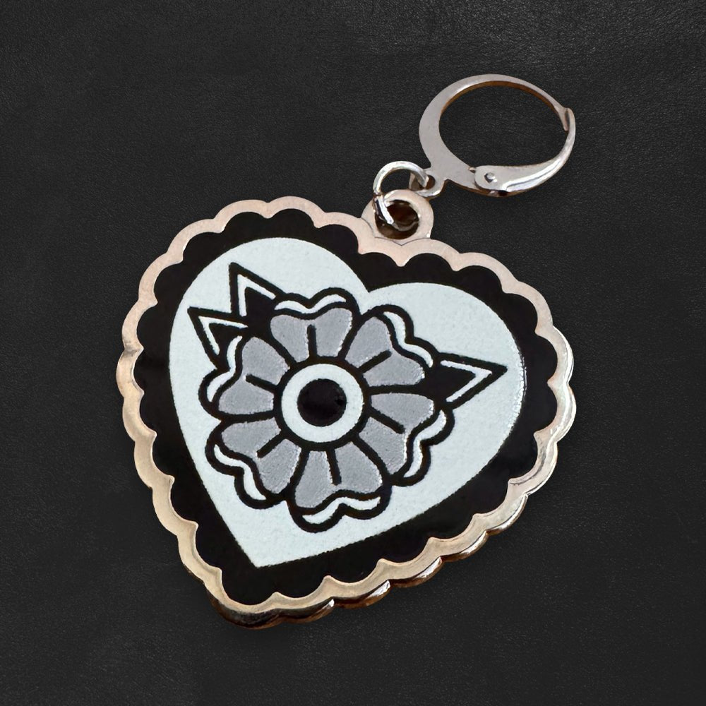 Custom UV Printed Stitch Markers, Zipper Pulls & Shoe Charms — scale and sizing reference