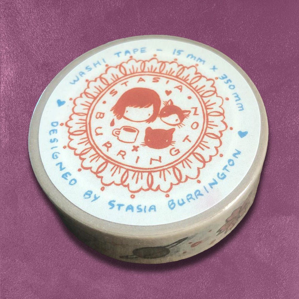 Custom Washi Tape, Full Color CMYK, 10m Rolls — design layout sample