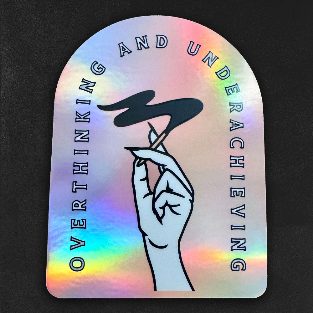 Custom Holographic Stickers, Made in USA — close-up detail view