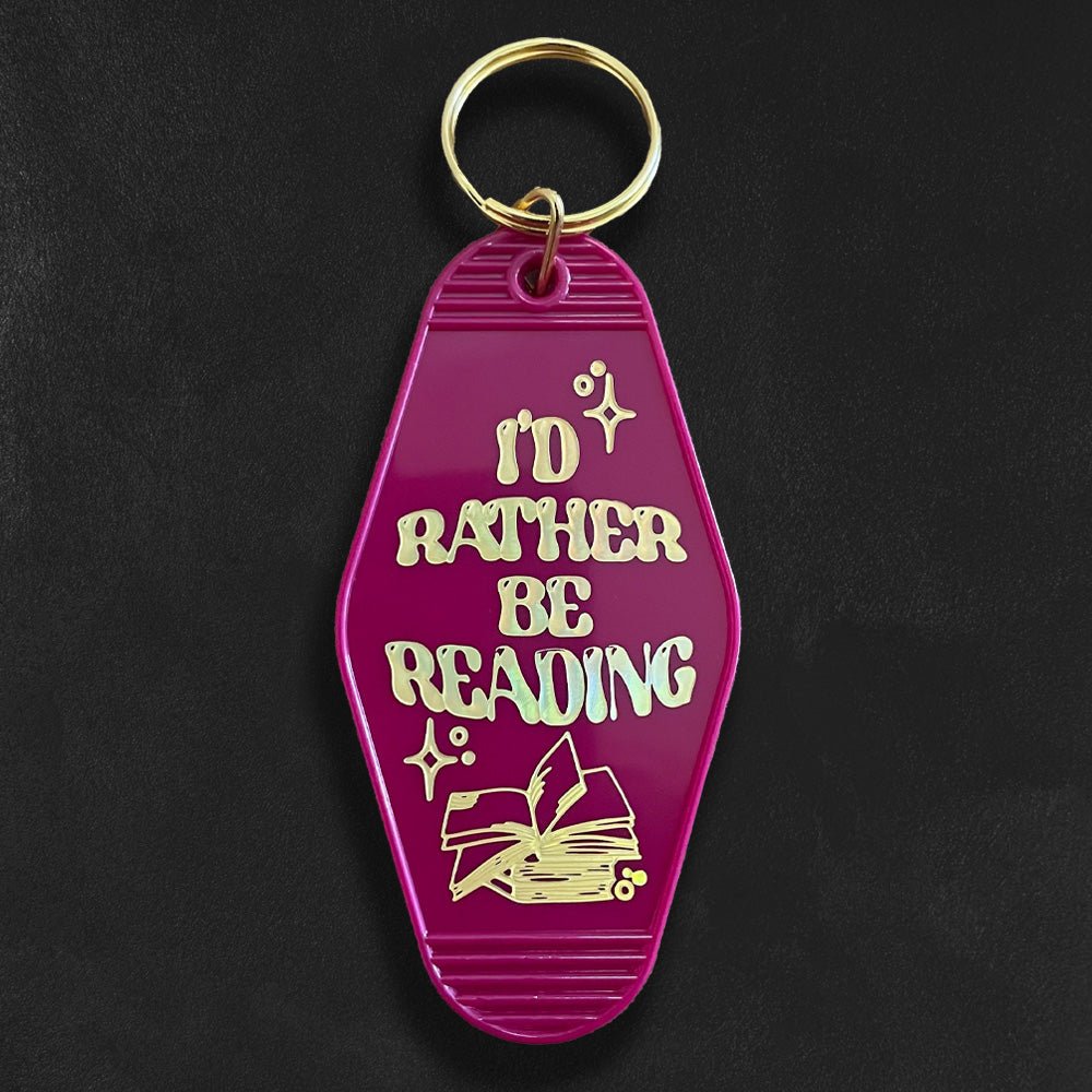 Custom Motel Keychains, Foil Embossed