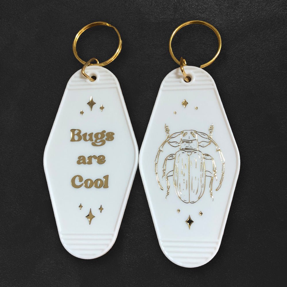 Custom Motel Keychains, Foil Embossed