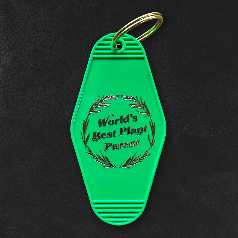 Custom Motel Keychains, Foil Embossed