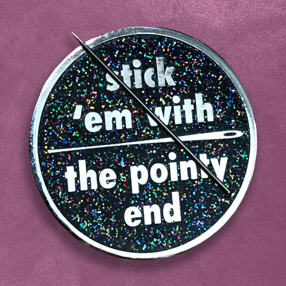 Custom Hard Enamel Needle Minders for Cross Stitch — packaging detail