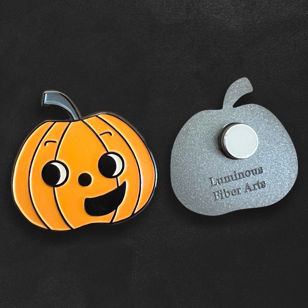 Custom Soft Enamel Needle Minders for Cross Stitch — scale and sizing reference