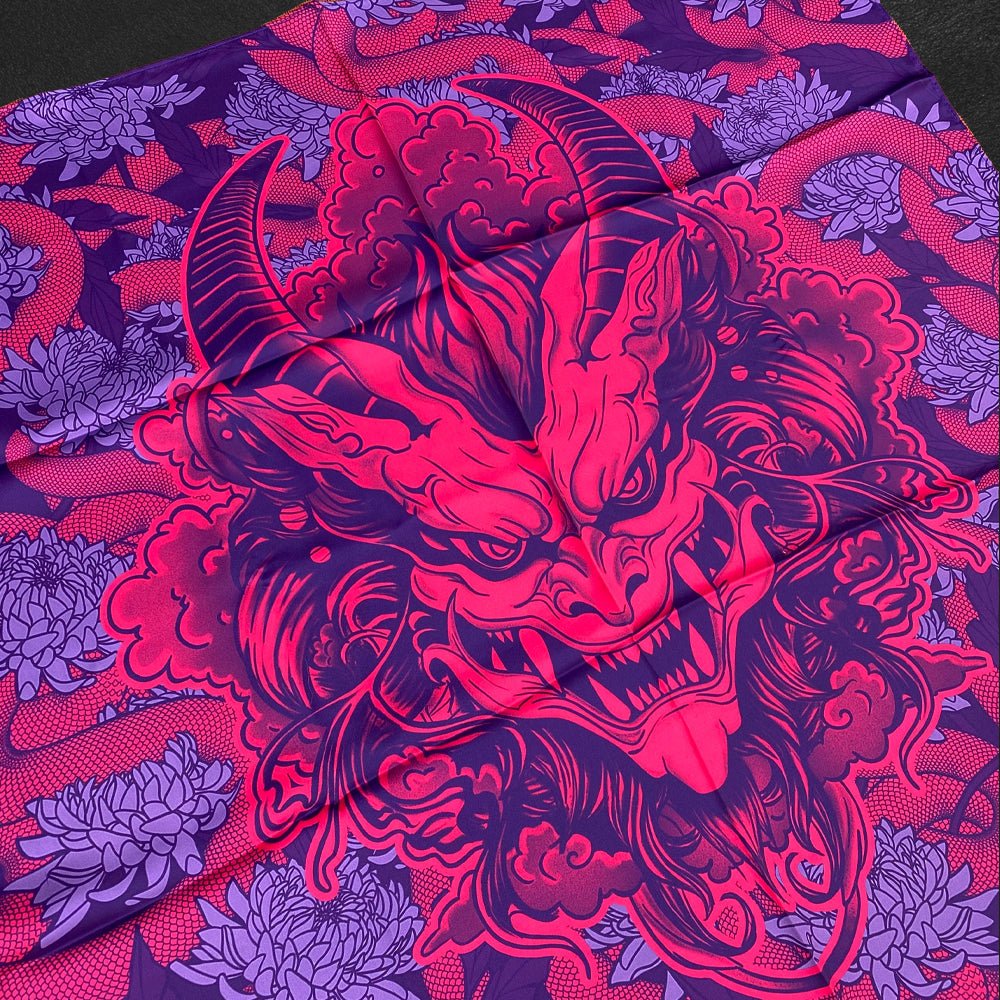 Custom Polyester Satin Scarves, Bandanas & Altar Cloths — finish and texture detail