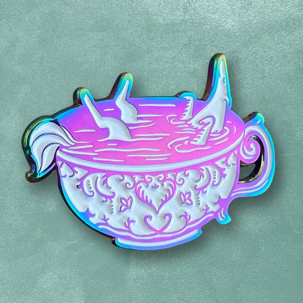 Custom Anodized Rainbow Plated Soft Enamel Pins — variant style example