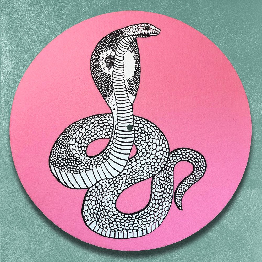 Custom Screen Printed Vinyl Record Slip Mats — finish and texture detail