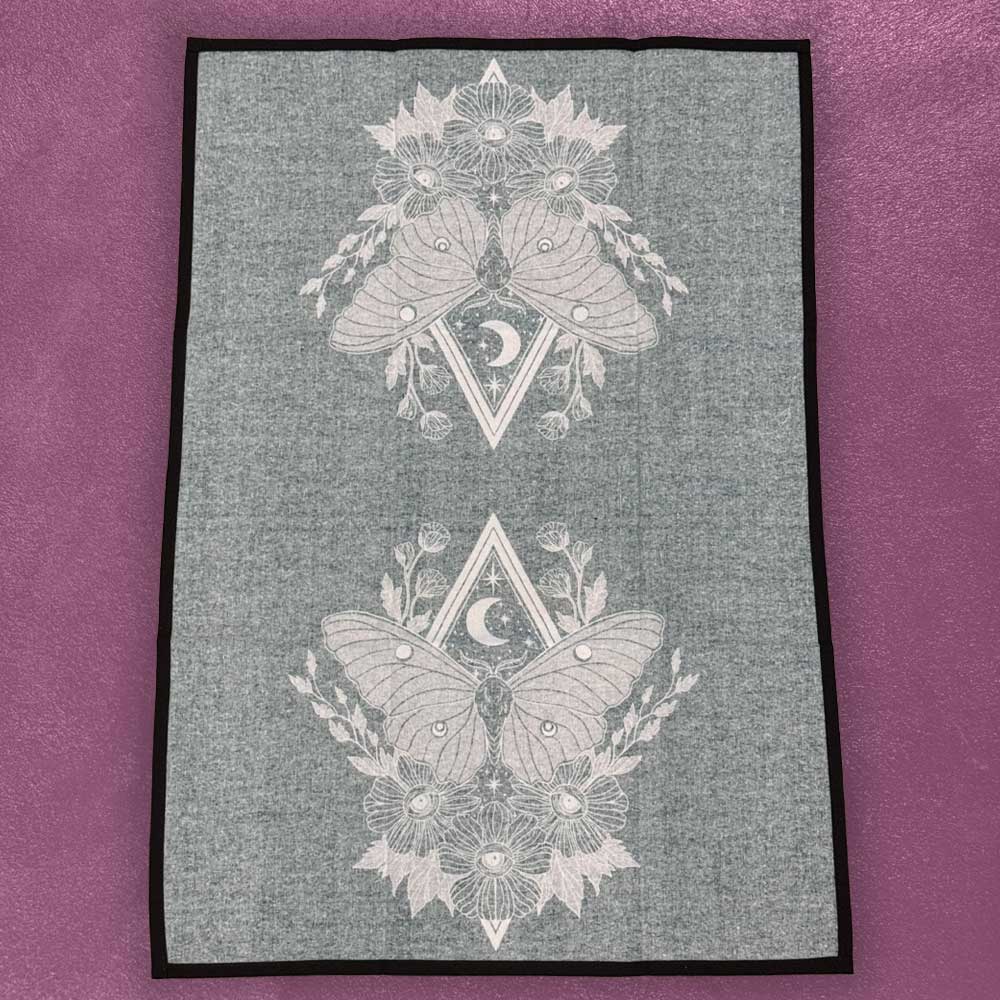 Custom Cotton & Polyester Tea Towels — design layout sample