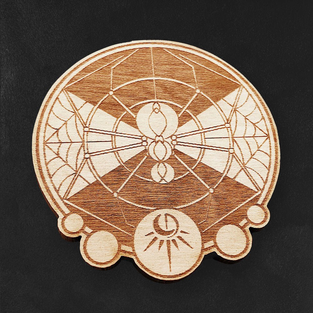 Custom Wooden Pins, Made in USA, Sustainable Cherry Wood — color and finish variations