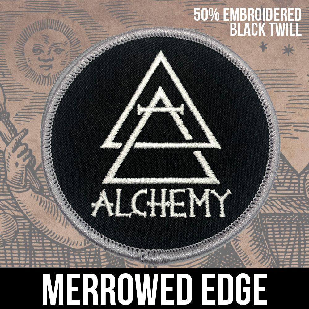 Custom 50% Embroidered Patches, Twill Background — branding and personalization example