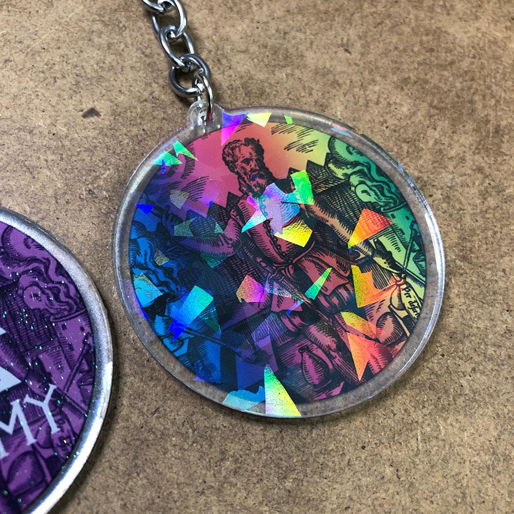 Custom Acrylic Charms Sample Pack, 7 Pieces — finish and texture detail