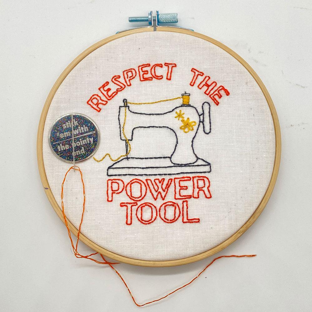 Custom Hard Enamel Needle Minders for Cross Stitch — mounting and display reference