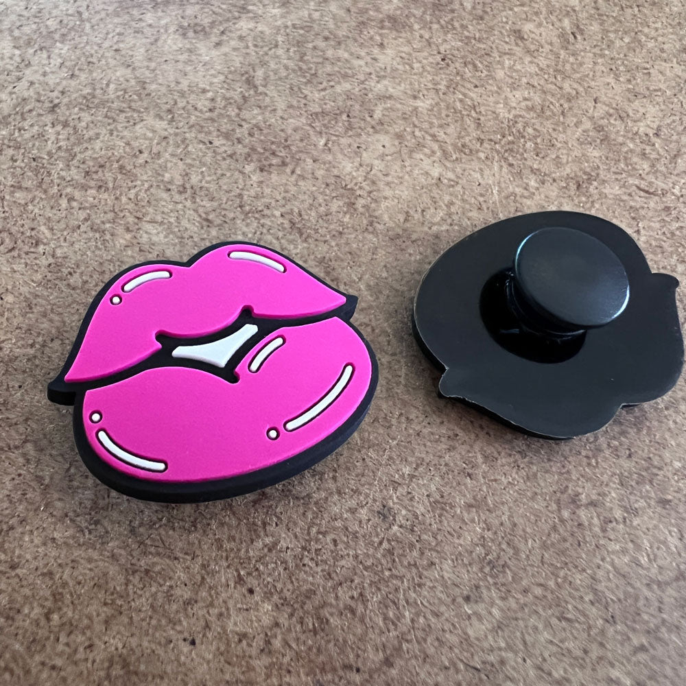 Custom PVC Shoe Charms for Crocs and Laces — full color print example