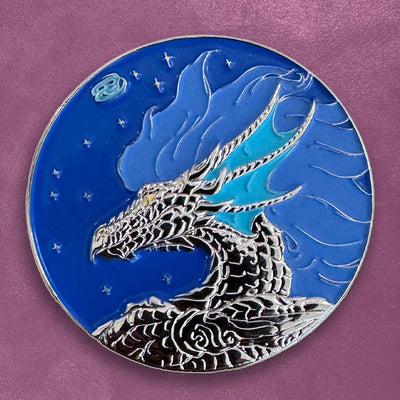 Custom 3D Challenge Coins, Sculpted Relief — full color print example