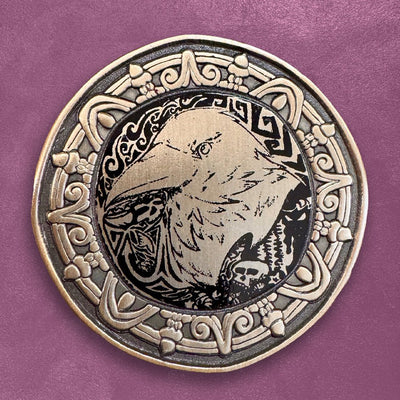 Custom 3D Challenge Coins, Sculpted Relief — scale and sizing reference