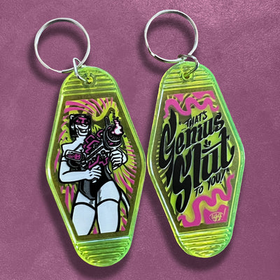 Custom Motel Keychains, UV Printed Full Color — packaging detail