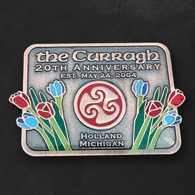 Custom Antique Sandblasted Pins, Vintage Finish — finish and texture detail