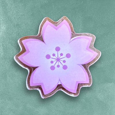 Custom Acrylic Binder Clips, Two-Sided Print — reverse side and backing detail