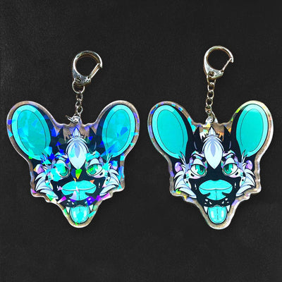 Custom Acrylic Charms, Two-Sided Print — scale and sizing reference