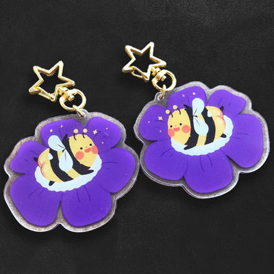 Custom Acrylic Charms, Two-Sided Print — production sample