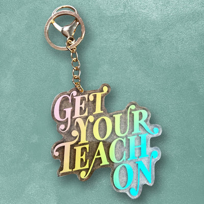 Custom Acrylic Charms, Single-Sided Print — production sample