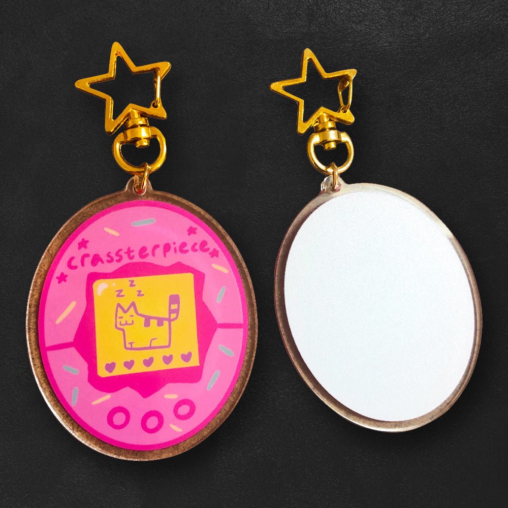 Custom Acrylic Charms, Single-Sided Print — scale and sizing reference