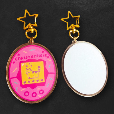 Custom Acrylic Charms, Single-Sided Print — scale and sizing reference