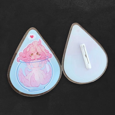 Custom Acrylic Pins, Full Color, Lightweight — full color print example