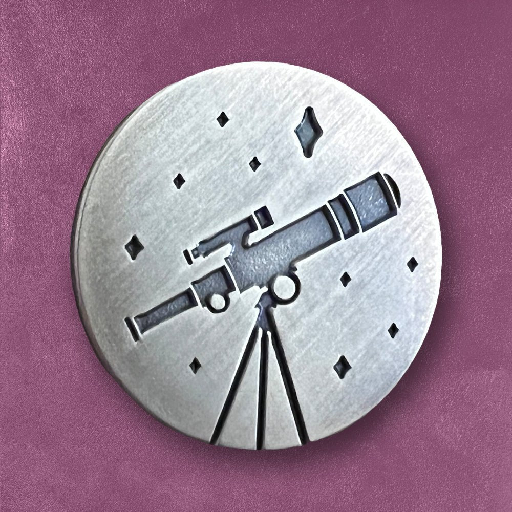 Custom Antique Sandblasted Pins, Vintage Finish — design layout sample