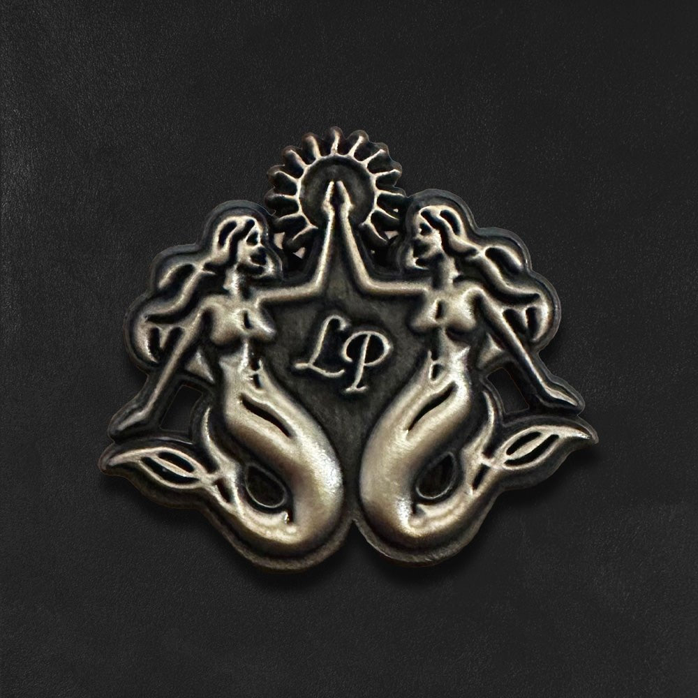 Custom Antique Sandblasted Pins, Vintage Finish — mounting and display reference