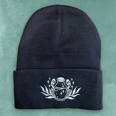 Custom Embroidered Beanies, Personalized Design — finish and texture detail