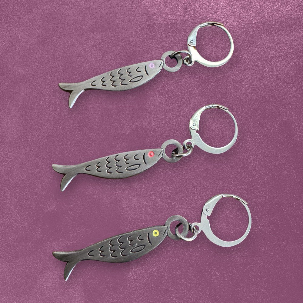 Custom Soft Enamel Stitch Markers, Zipper Pulls & Shoe Charms — close-up detail view