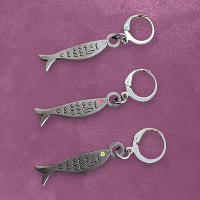 Custom Soft Enamel Stitch Markers, Zipper Pulls & Shoe Charms — close-up detail view