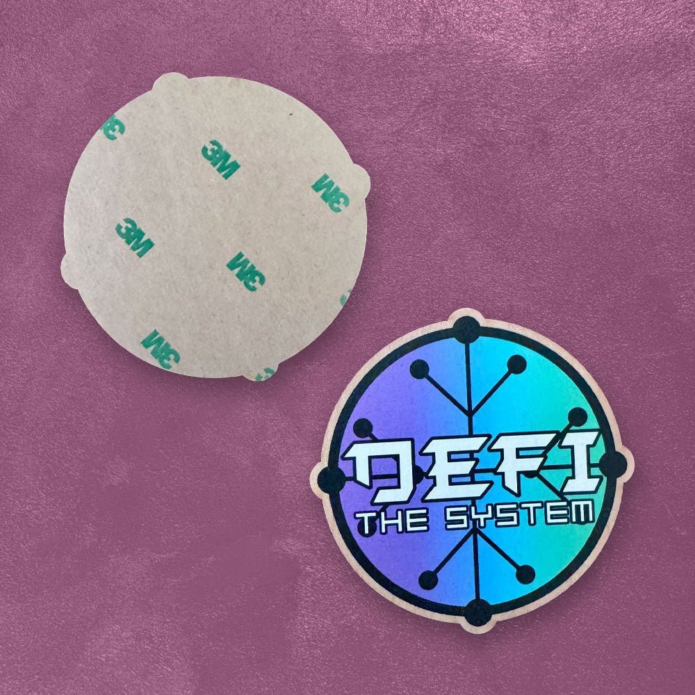 Custom UV Printed Wooden Stickers, Made in USA - Alchemy Merch