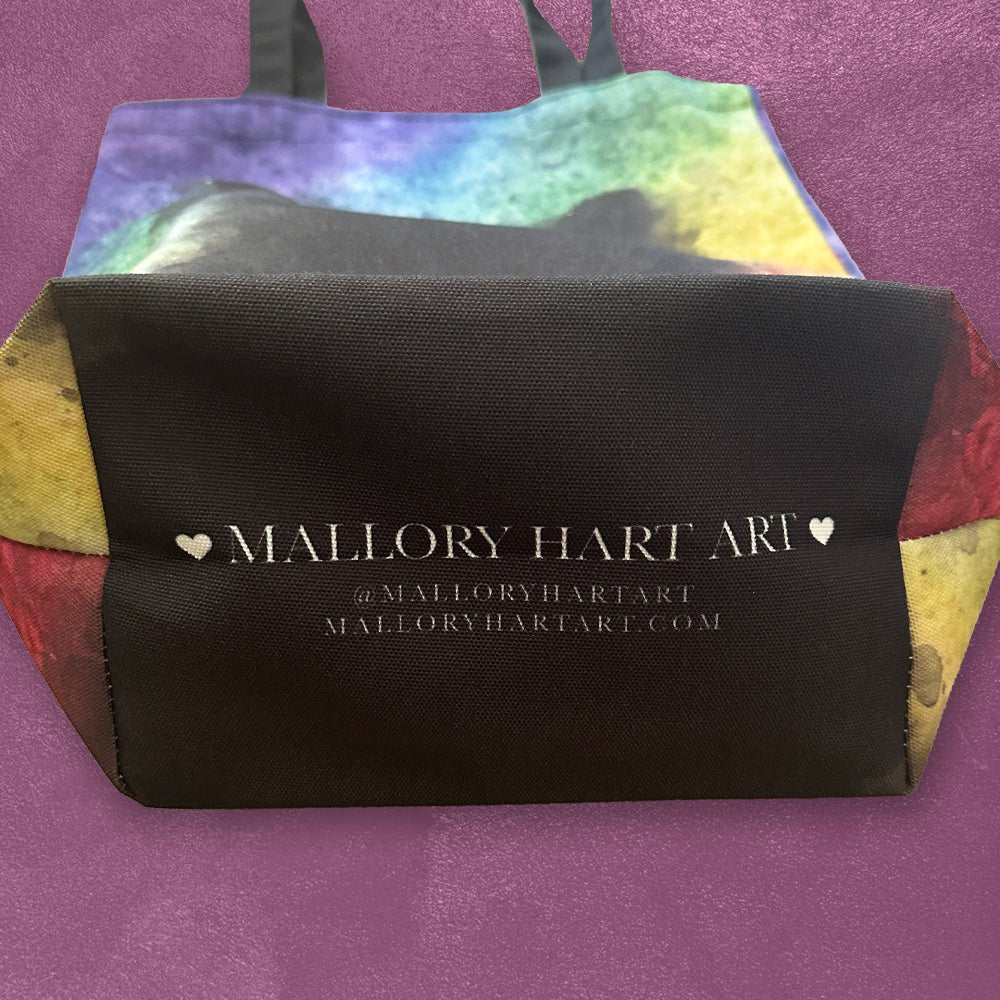 Custom Flat-Bottom Tote Bags, Sublimated Full Color 