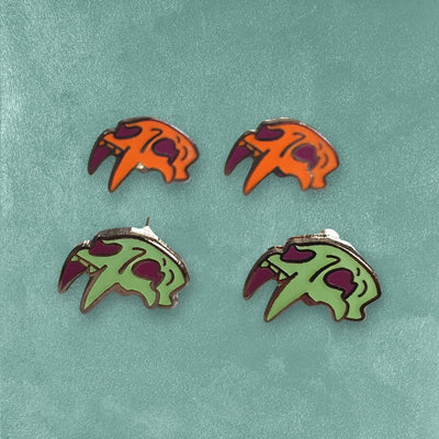Custom Hard Enamel Earrings, Smooth Polished Finish — packaging detail