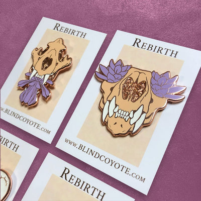 Custom Hard Enamel Pins — close-up detail view