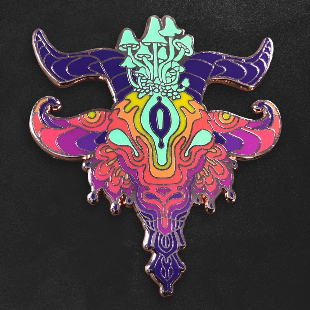 Custom Hard Enamel Pins — color and finish variations
