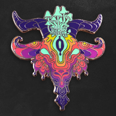 Custom Hard Enamel Pins — color and finish variations
