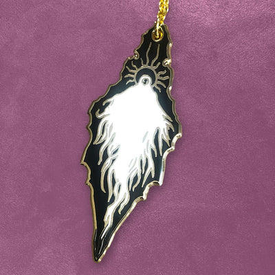 Custom Hard Enamel Necklaces, Gold or Silver Chain — production sample