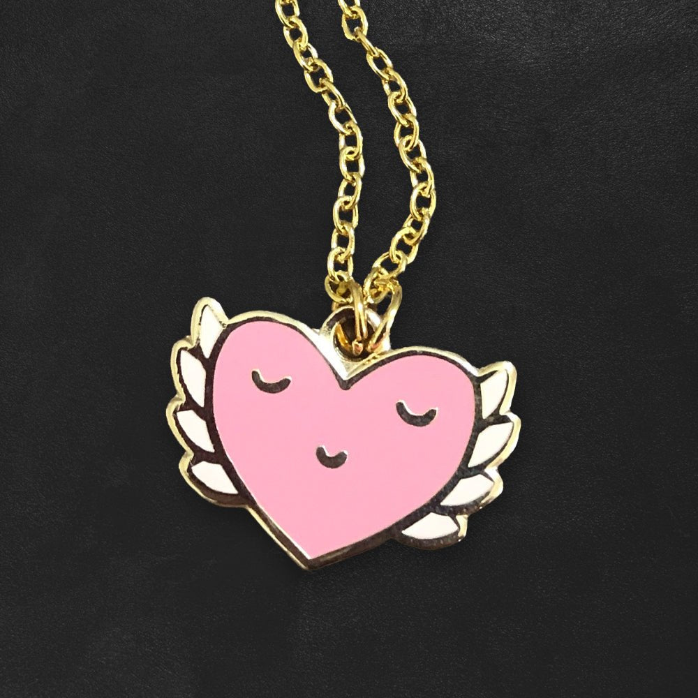 Custom Hard Enamel Necklaces, Gold or Silver Chain — packaging detail