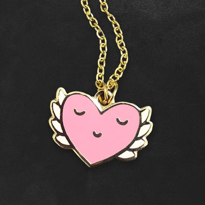 Custom Hard Enamel Necklaces, Gold or Silver Chain — packaging detail