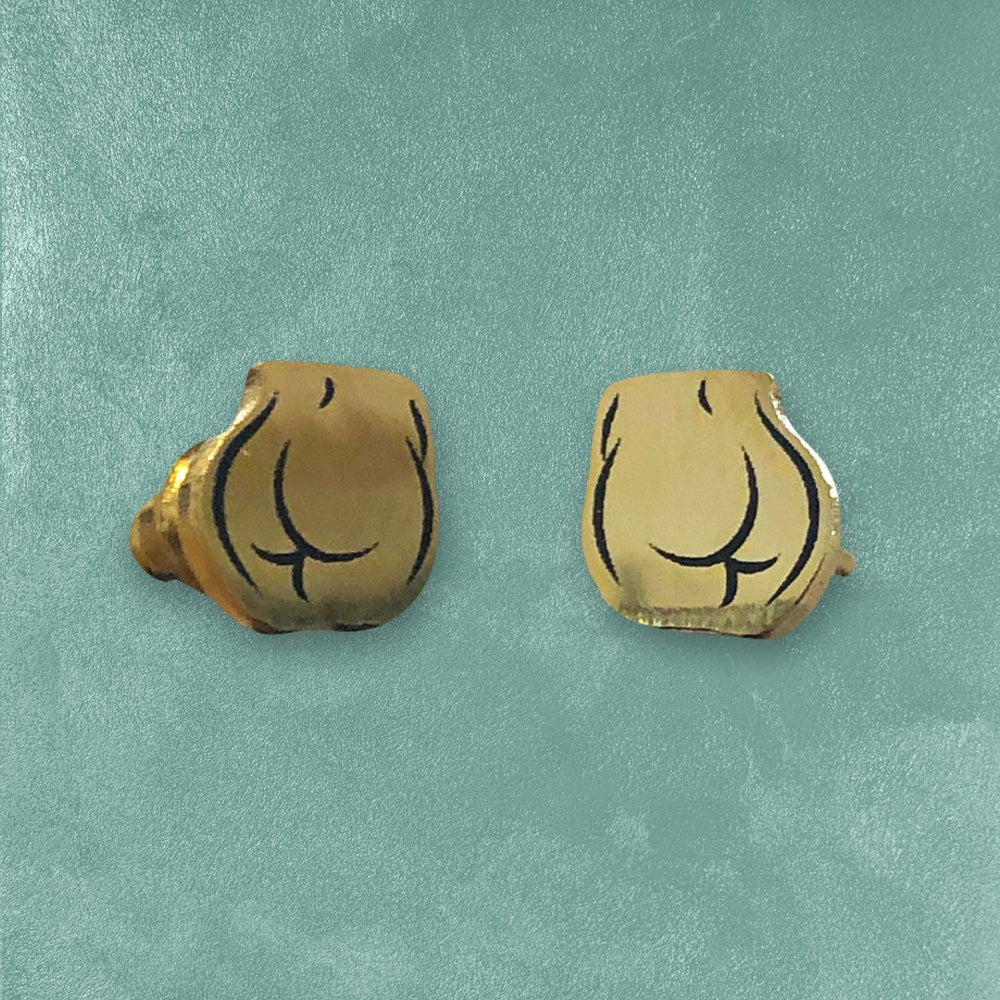 Custom Soft Enamel Earrings, Tactile Texture — color and finish variations