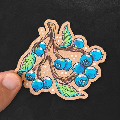 Custom UV Printed Wooden Stickers, Made in USA