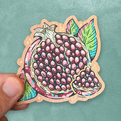 Custom UV Printed Wooden Stickers, Made in USA 