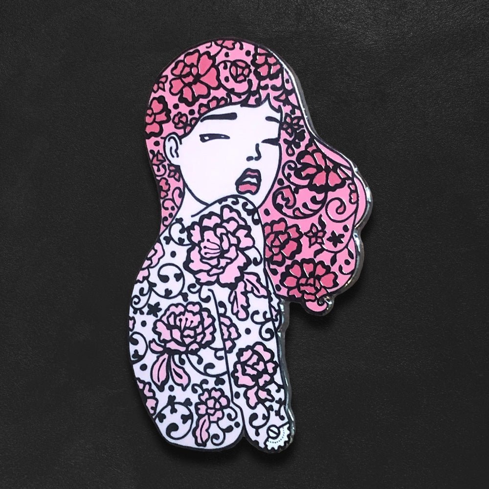 Custom Hard Enamel Pins — reverse side and backing detail