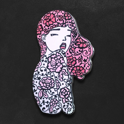 Custom Hard Enamel Pins — reverse side and backing detail