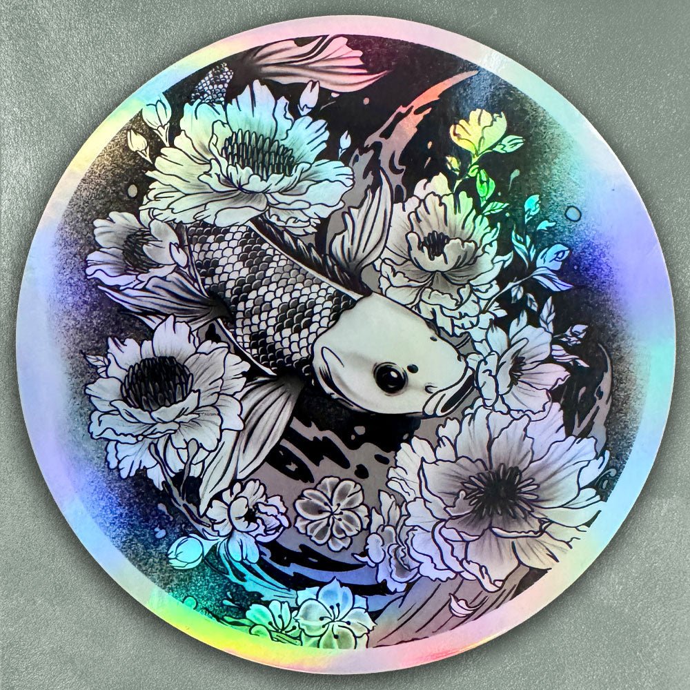 Custom Holographic Stickers, Made in USA — scale and sizing reference